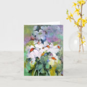 白い花 • ミシェールAbrams -カード カード (黄色い花)
