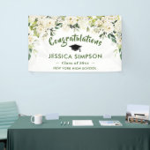 白い花 ユーカリ 卒業 2024年卒業生 横断幕 (トレードショー)