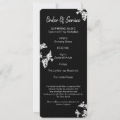 白い花　人生の祝祭 フォトカード 招待状 (裏面)