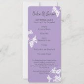 白い花　人生の祝祭 フォトカード 招待状 (裏面)