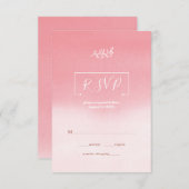 白い花 出欠カード (正面/裏面)