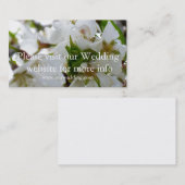 白い花 名刺 (正面/裏面)