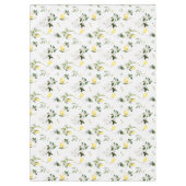 白い花，地中海のレモン テーブルクロス (正面)