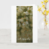 白い花: 悔やみや弔慰を使って カード (黄色い花)