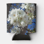白い花 春の花木 缶クーラー (正面)