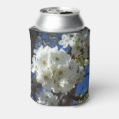 白い花 春の花木 缶クーラー (缶裏面)