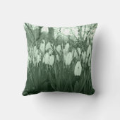 白い花、春のsnowdrops クッション (裏面)