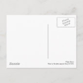 白い花（白黒） ポストカード (裏面)