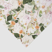 白い花(緑葉) 薄葉紙 (詳細)