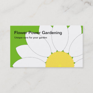 白い花、花のパワーガーデニングユニーク、カ… 名刺