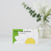 白い花、花のパワーガーデニングユニーク、カ… 名刺 (スタンド正面)