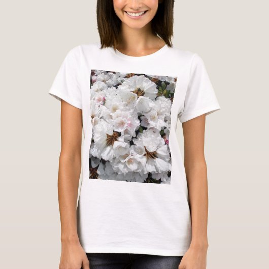 白い花 Tシャツ (正面)