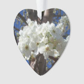 白い花II春開花木 オーナメント (正面)