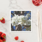 白い花II春開花木 スタンダードカクテルナプキン (インサイチュ)