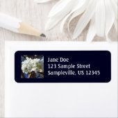 白い花II春開花木 ラベル (インサイチュ)