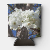 白い花II春開花木 缶クーラー (正面)