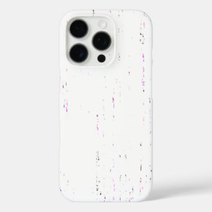 白い芸術的背景のデザイン iPhone 16 PROケース