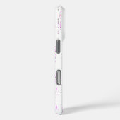 白い芸術的背景のデザイン Case-Mate iPhoneケース (裏面 / 右)