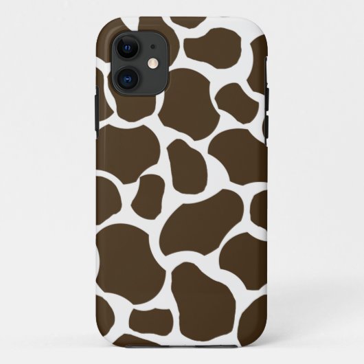 白い茶色のキリンの点のおもしろいのスタイリッシュなiphone 5の場合 Case-Mate iPhoneケース (裏面)