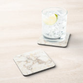 白い茶色の大理石 コースター (右側)