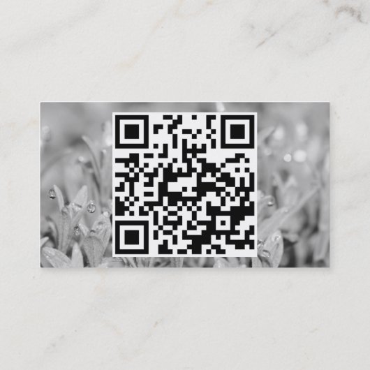 白い草 名刺 (裏面)