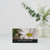 白い菊の花のカスタムな名刺 名刺 (スタンド正面)