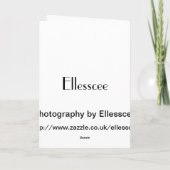 白い菊 カード (裏面)