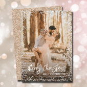 白い葉のクリ縁どススマス写真 シーズンカード