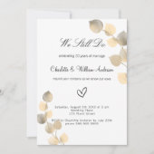 白い葉の黄金ユーカリの再生を誓う 招待状 (正面)