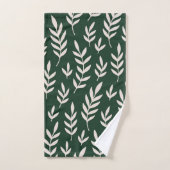 白い葉 バスタオルセット (ハンドタオル)