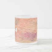 白い葦が霜を降ろしたマグ フロストグラスマグカップ (中央)