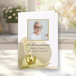 白い葬儀場で折った蘭の花 プログラム