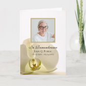 白い葬儀場で折った蘭の花 プログラム (正面)