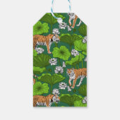 白い蓮の池の虎 ギフトタグ (裏面)