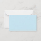 白い蓮の花の発光カスタマイズ ノートカード (裏面)