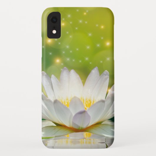 白い蓮の花の風景、禅 Case-Mate iPhoneケース (裏面)