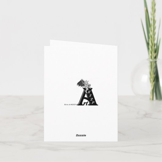 白い薄紫の木 カード (裏面)