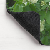 白い薄紫ブッシュ マウスパッド (コーナー)