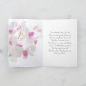 白い蘭お母さん結婚ありがとう サンキューカード (内部)