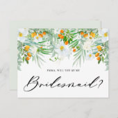 白い蘭とクンクアッツが私の花嫁になる ポストカード (正面/裏面)