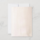 白い蘭とバラ乾燥パンパスウェディングRSVP 出欠カード (裏面)