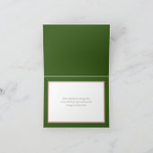 白い蘭とピンクの芍薬の植物学的な感謝カード サンキューカード (内部)