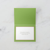 白い蘭とピンクの芍薬の植物学的な感謝カード サンキューカード (内部)