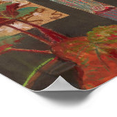 白い蘭と牡丹 | レオンワイチェヴォコフスキー ポスター (角)