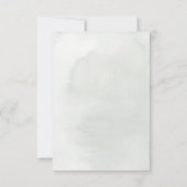 白い蘭と王プロテアウェディングRSVP 出欠カード (裏面)