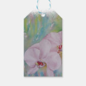 白い蘭のギフトラベル ギフトタグ (正面)