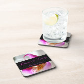 白い蘭のパーソナル結婚ズの中 コースター (右側)