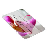 白い蘭のパーソナル結婚ズの中 マグネット (右側)