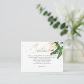 白い蘭のヤシの離れベビーブックスリクエスト 名刺 (スタンド正面)