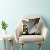 白い蘭の写真,熱帯の白いフローラ写真 クッション (椅子)